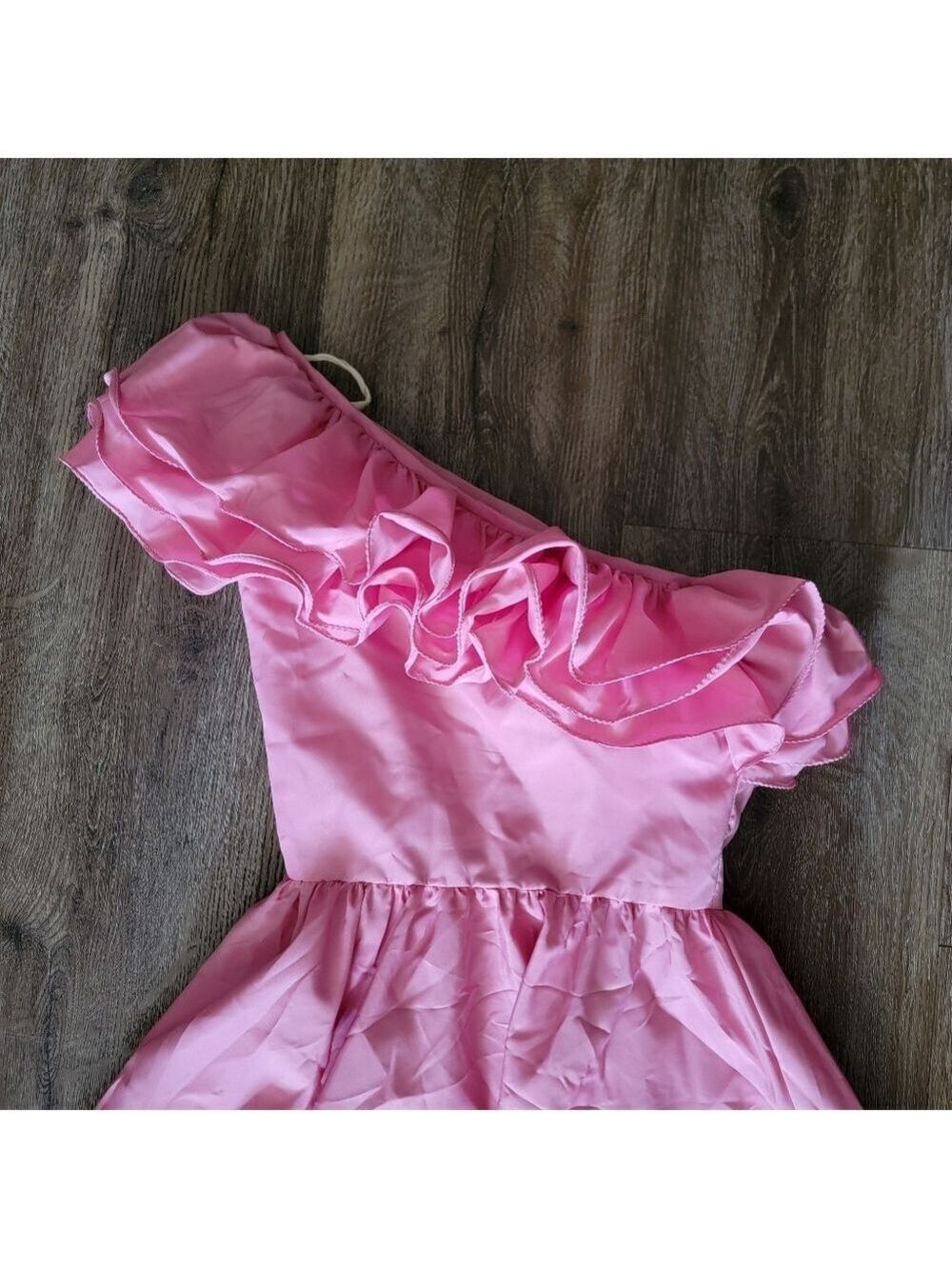 Vintage One Shoulder Pink Dress #3047 - Picture 15 of 16